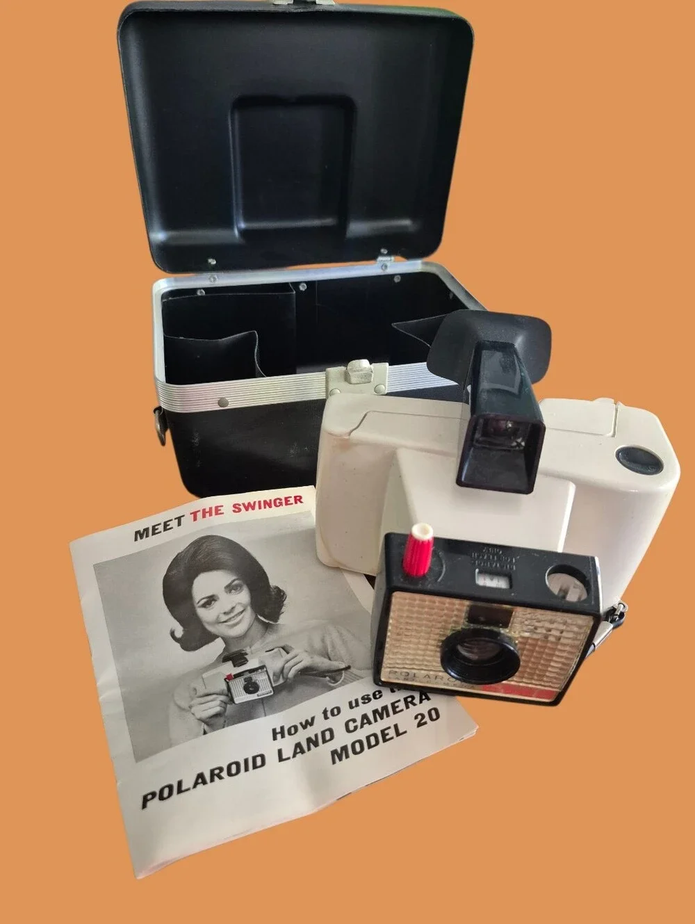 Polaroid The SWINGER Land Camera with Case
